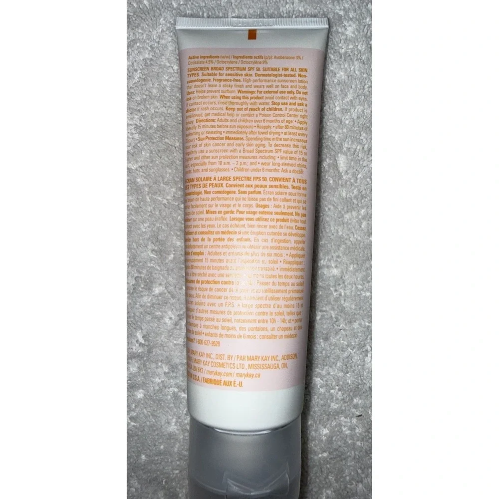 Mary Kay Broad Spectrum SPF 50 Sunscreen Lotion for Face & Body